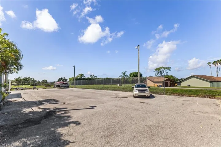 Double lot next to property - was tennis/basketball court with lights