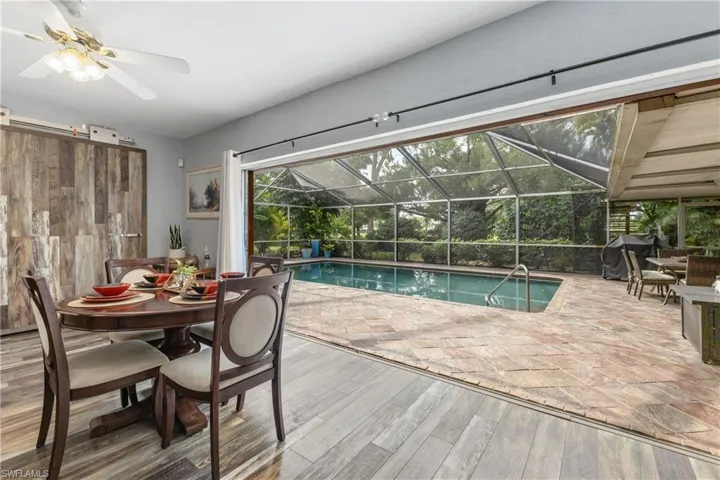 View of swimming pool from Guest Suite
