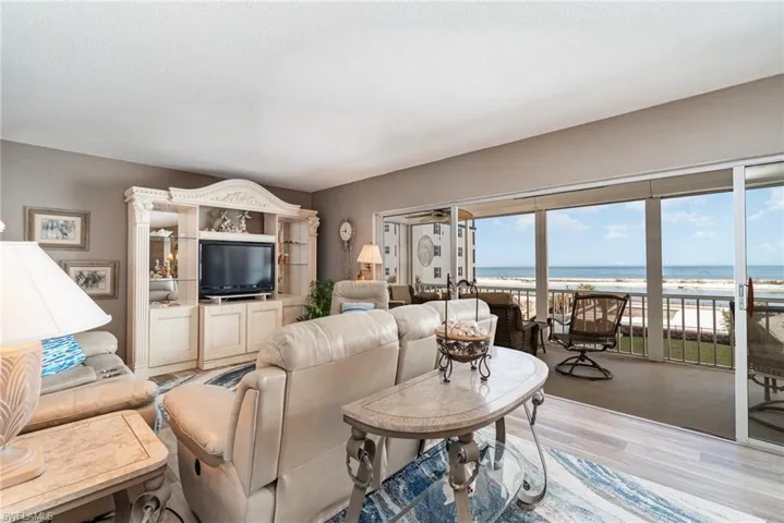 Living room featuring wood finished floors