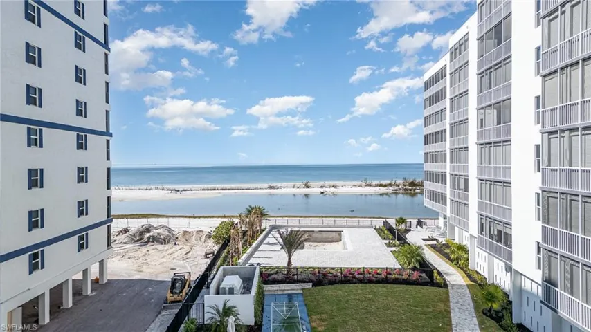Beach & Gulf view from one of the 3 balconies at #205 Island Reef, featuring beach and heated beachside pool which is now filled and open for use!