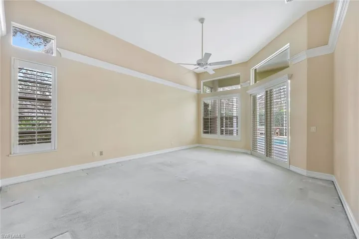 Wonderful Primary Bedroom with access to pool and lanai