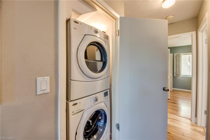 Washer/Dryer is just off kitchen under stairs