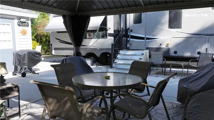 View of patio / terrace with area for grilling and outdoor dining space