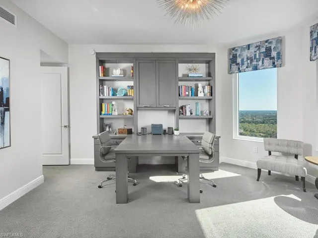 View of carpeted office