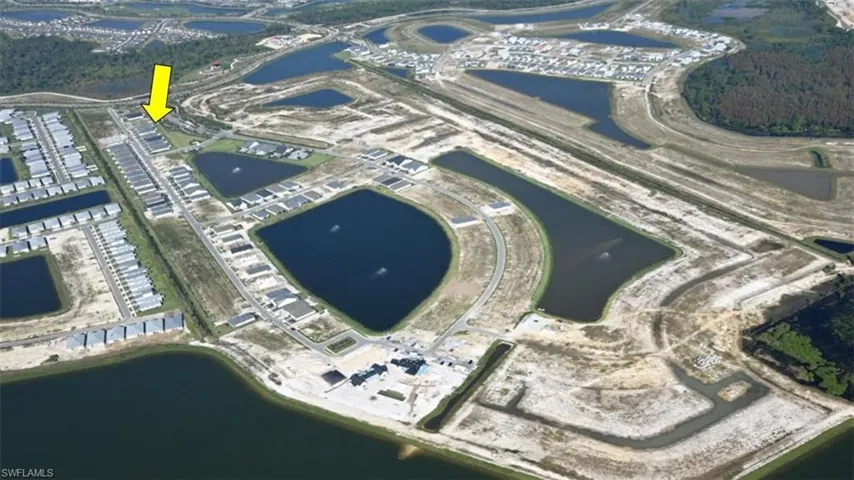 Aerial view of home