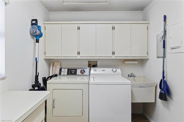 inside laundry room & storage