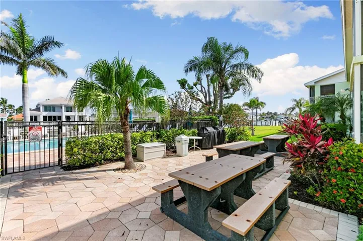 BBQ and picnic area near the pool