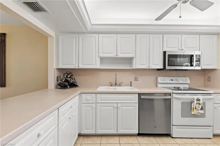 Plenty of cabinet space for all your kitchen needs