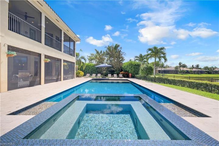 Custom Heated Salt Water Pool + Spa with  Water Features