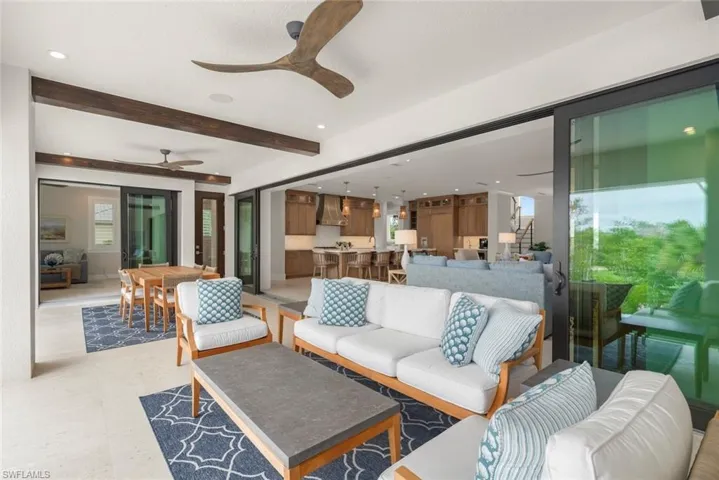 Open-air seating area offering a seamless indoor-outdoor lifestyle.
