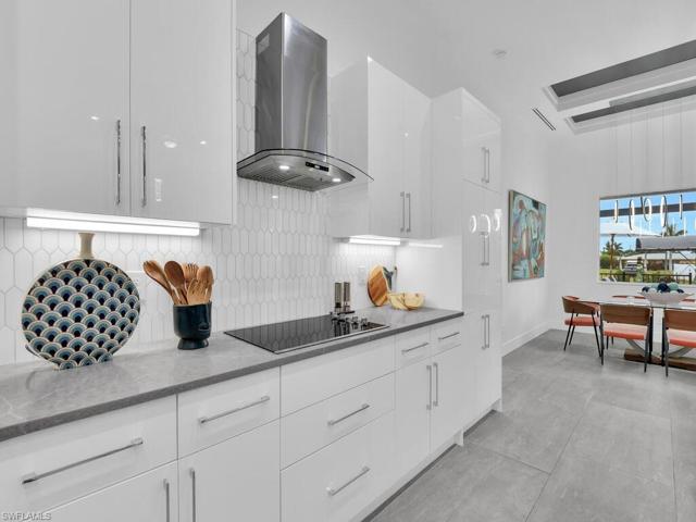Custom Selected Quartz Countertops & Backsplash