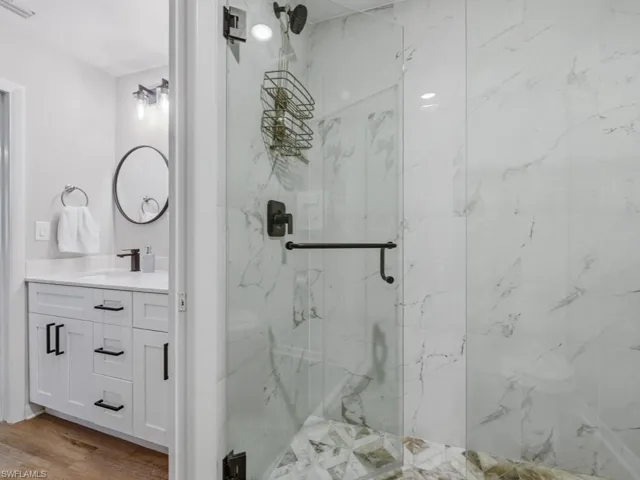 Extra large shower