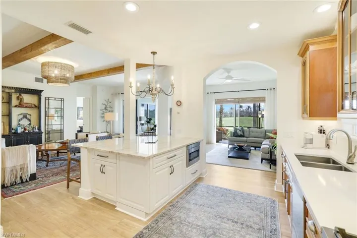 Kitchen & Family Room In The Distance