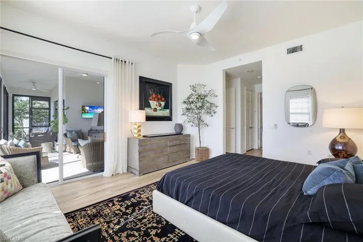 Master Bedroom & Lanai With Impact Glass