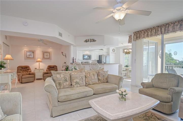 Living Room with Den in background