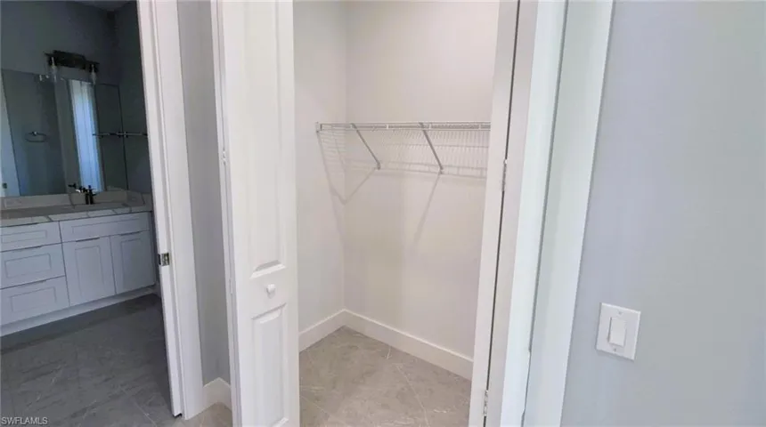 Closet with a sink