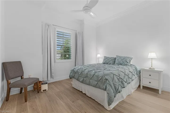 Plantation Shutters, Custom Paint, Crown Molding, Fan, Upgraded Closets