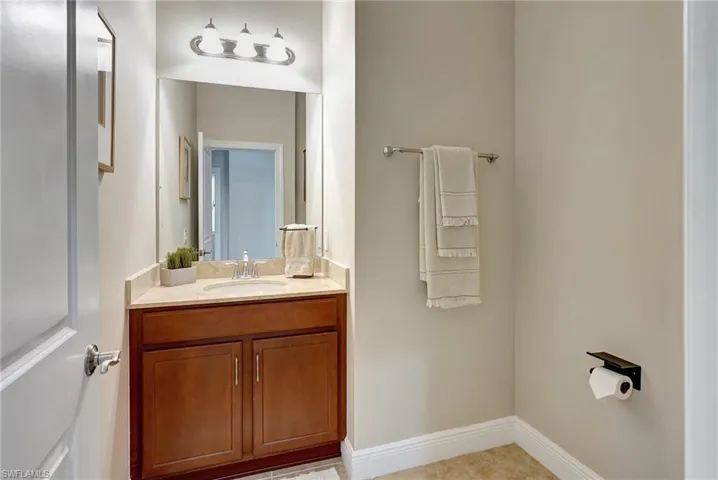Half bath with vanity