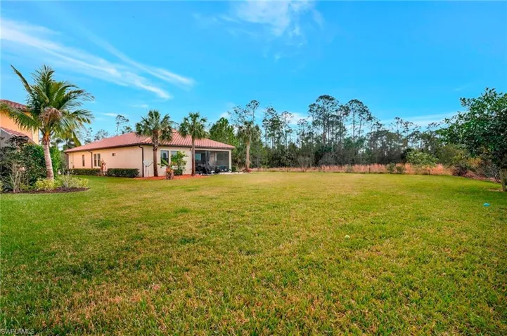 View of large yard (.36 acres)