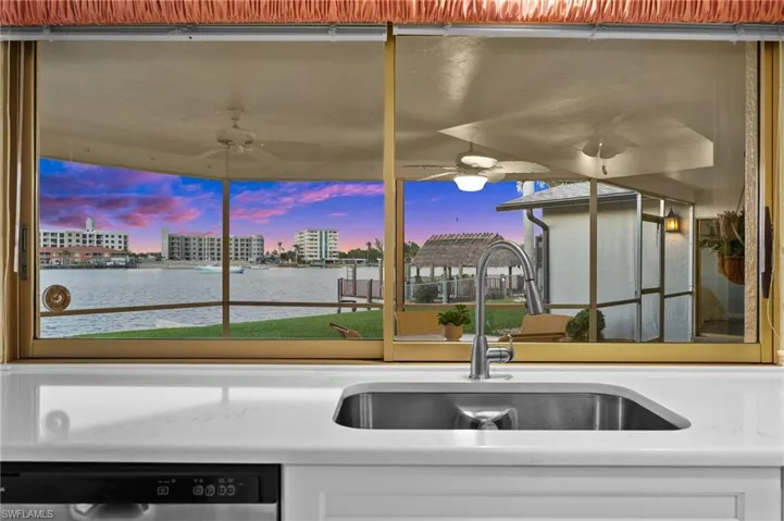 Twilight View of Bimini Basin from the Kitchen