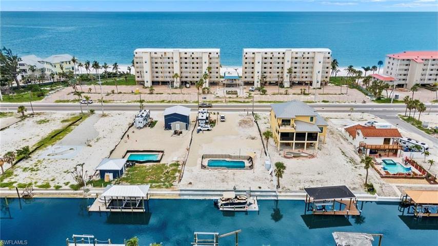 View from your canal looking towards the waters of the Gulf of Mexico.
