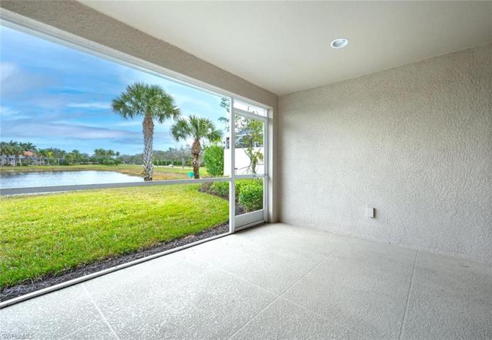 Lanai with peaceful water view.