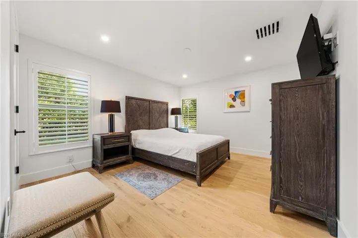 Bedroom featuring light hardwood / wood-style floors