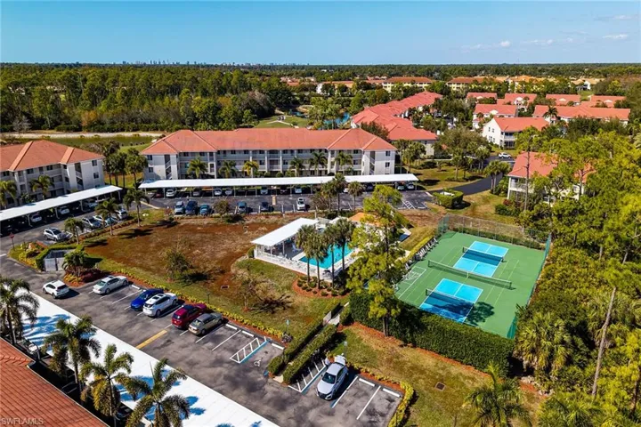 Drone / aerial view of apartment complex