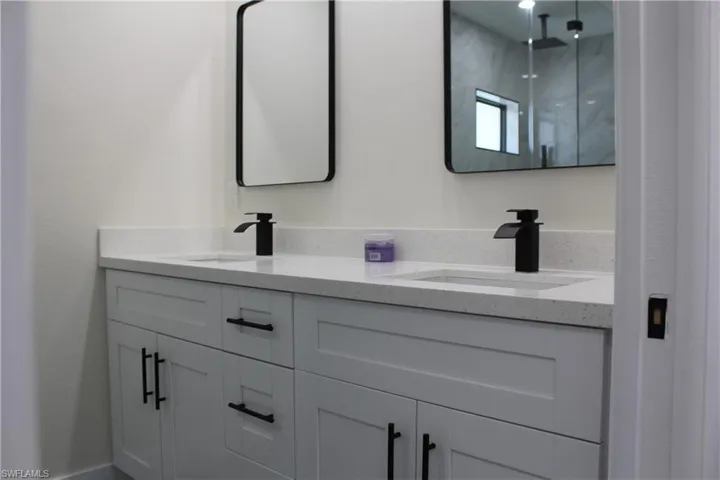 Bathroom featuring vanity