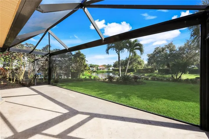 A Picture Screen pool cage enhances your Long Lake View