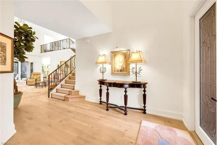 Inviting Foyer sets the stage for what is to come...