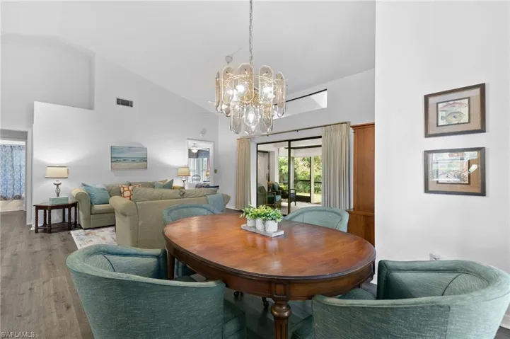 Luxury Vinyl Floors  throughout all the living areas for easy care in Florida's casual living