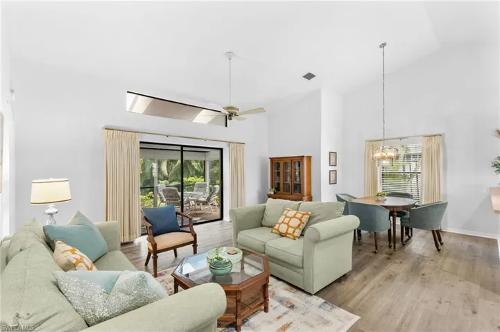High Vaulted Ceilings create a spacious ambiance