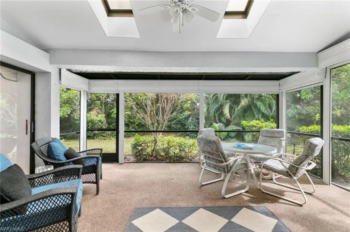 STORM SHUTTERS ON LANAI add protection from storms and summer afternoon rains!!!