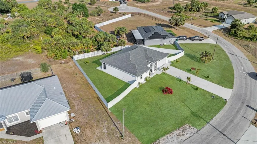 Drone / aerial view with a residential view