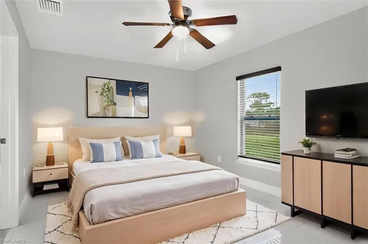 Virtually Staged Primary Bedroom