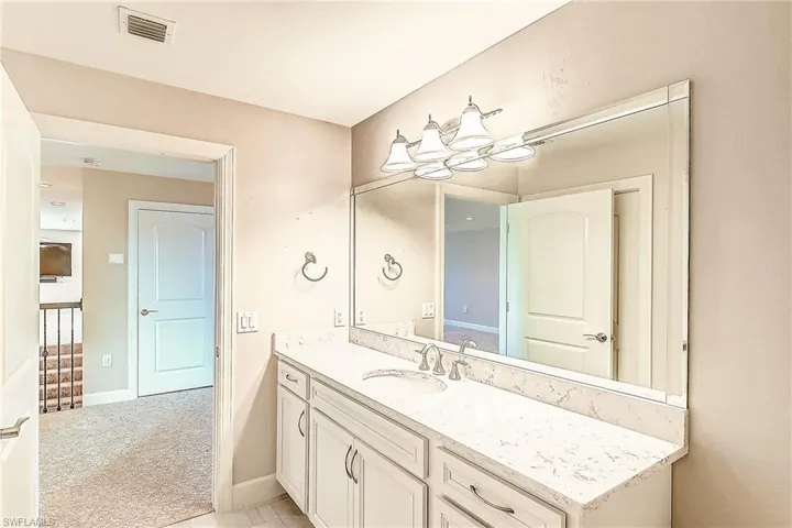 Bathroom featuring vanity