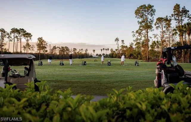 Turf driving range for golf members