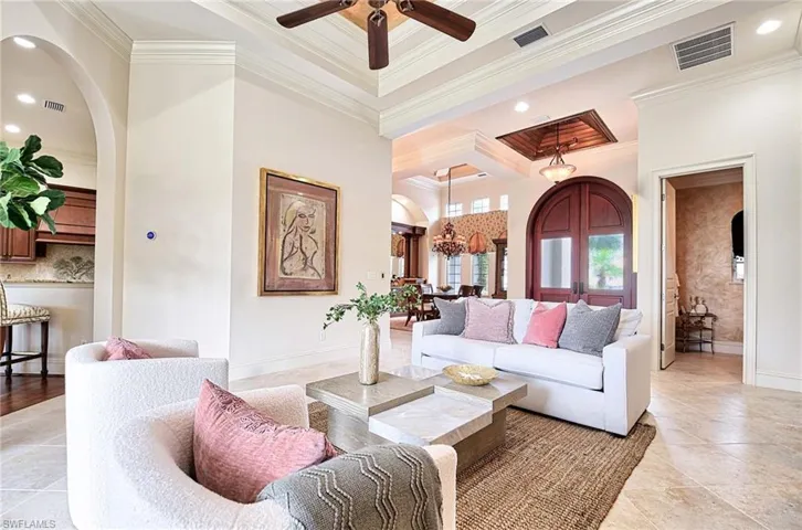 Millwork details throughout the home