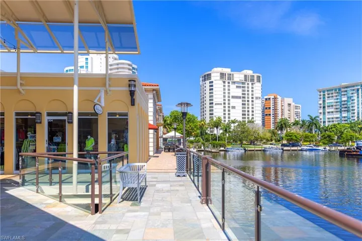 Venetian Village offers shops like Tommy Bahamas and high end dining.