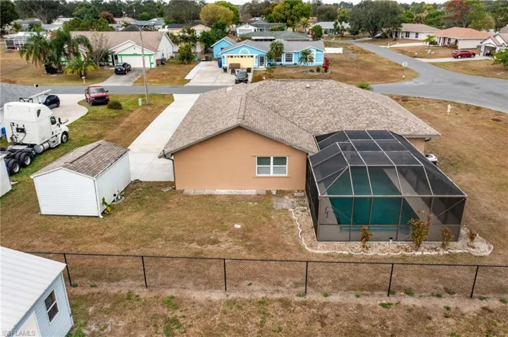 Aerial perspective of suburban area - Virtually Edited Image
