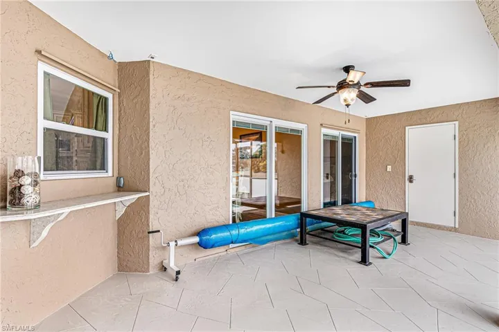 View of covered patio - Virtually Edited Image