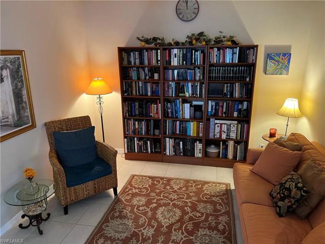 Den with French doors could be used as a  dining room