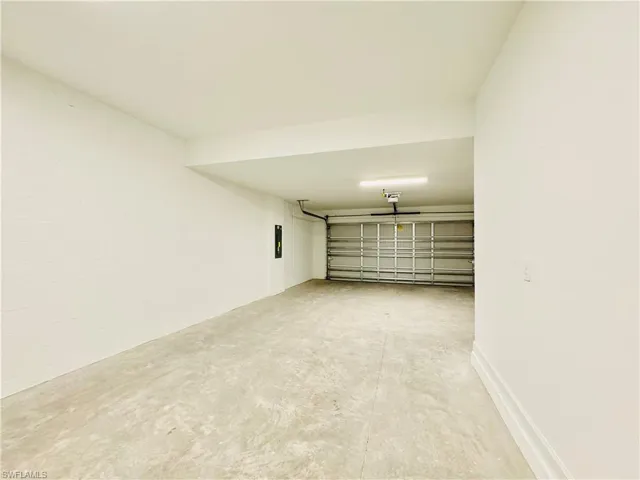 Garage with electric panel
