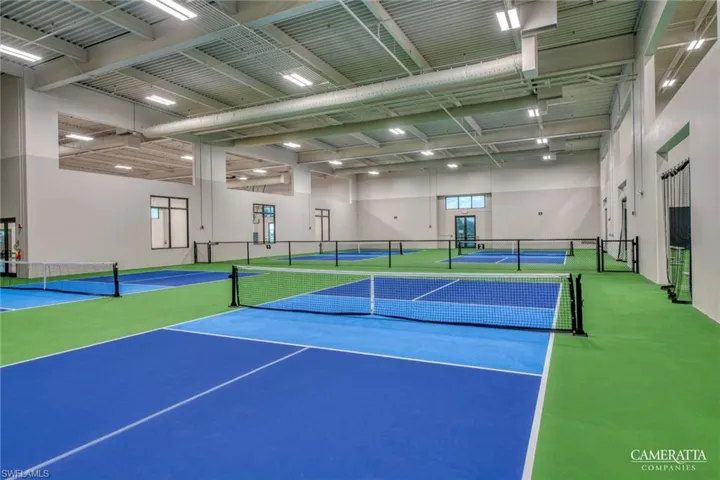 View of tennis court