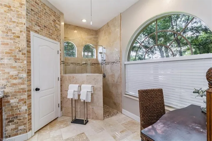 Primary Bath with 2 sinks and walk in shower