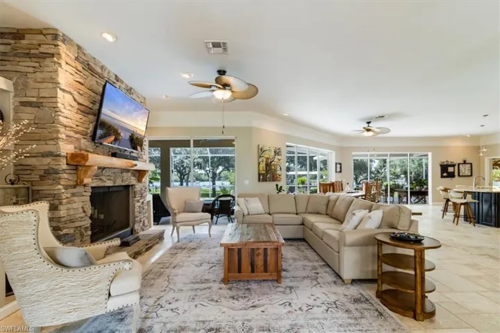 Fireplace for cozy nights