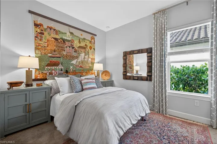 Bedroom with baseboards