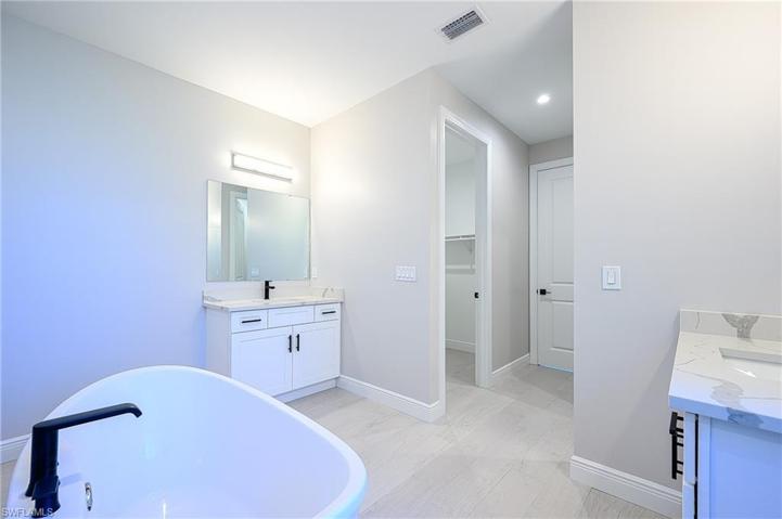 Separate his & hers vanities