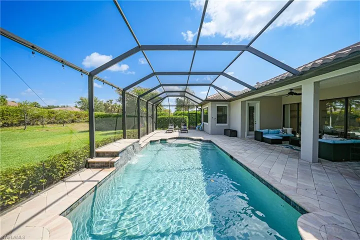 Plenty of room for playing games, sunning and entertaining poolside.